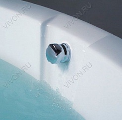Ravak Слив-перелив (сточный комплект) для ванны Ravak с заполнением переливом, хром – фотография-3